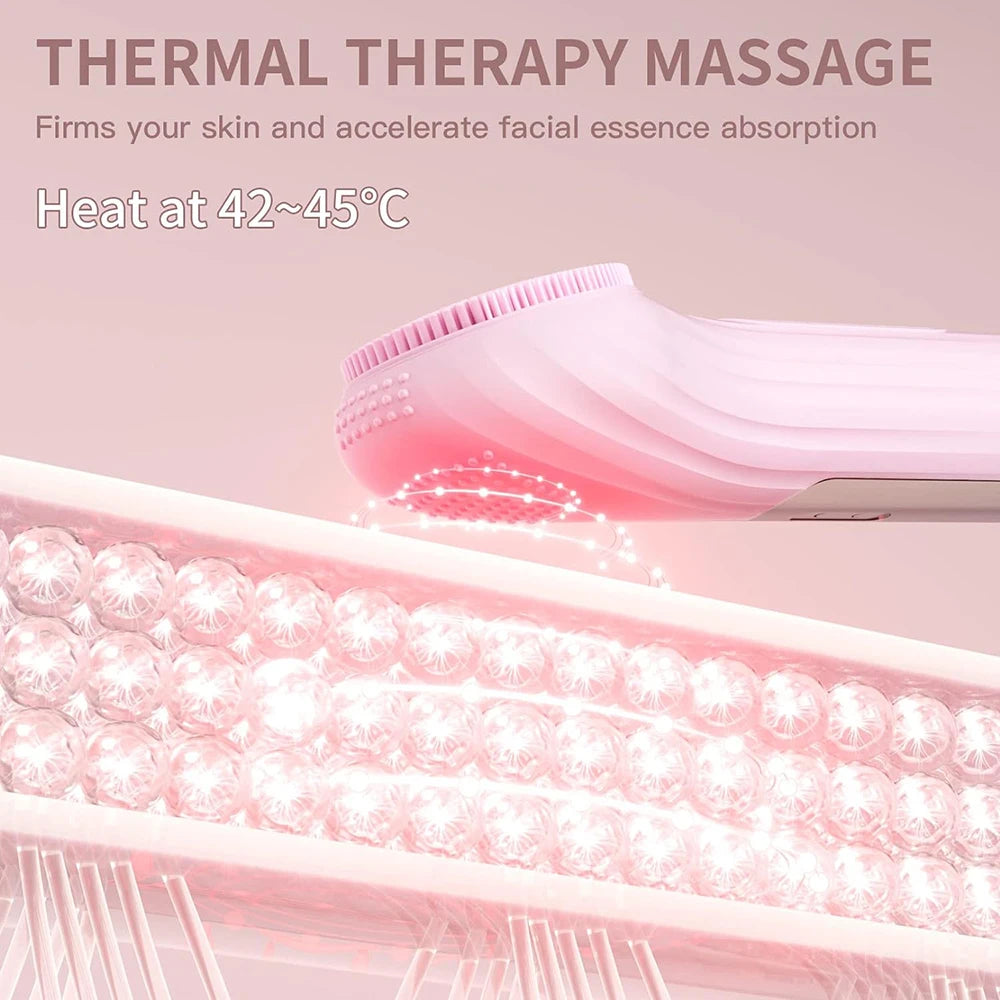 Waterproof Facial Cleansing Brush Rechargeable Scrubber Exfoliating