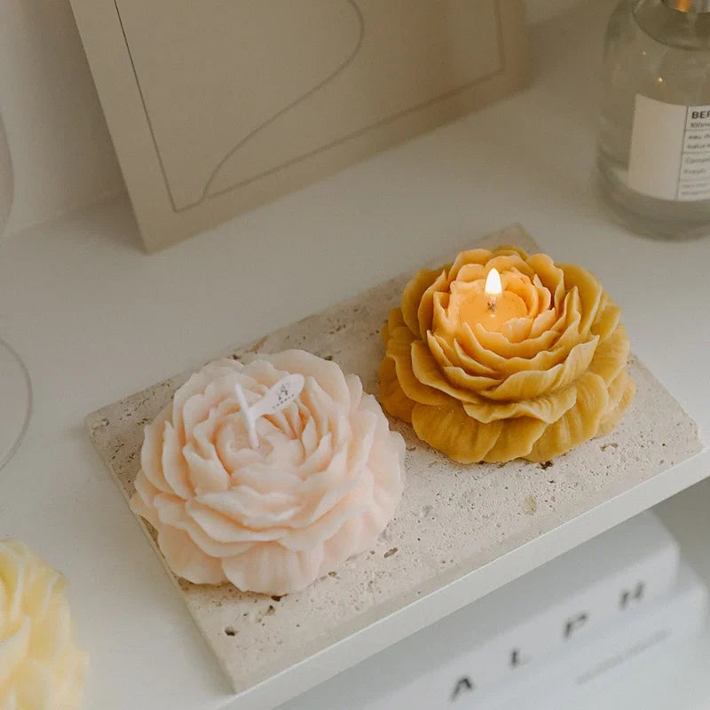 3D Peony Aromatic Candle Creative Flower Aromatherapy