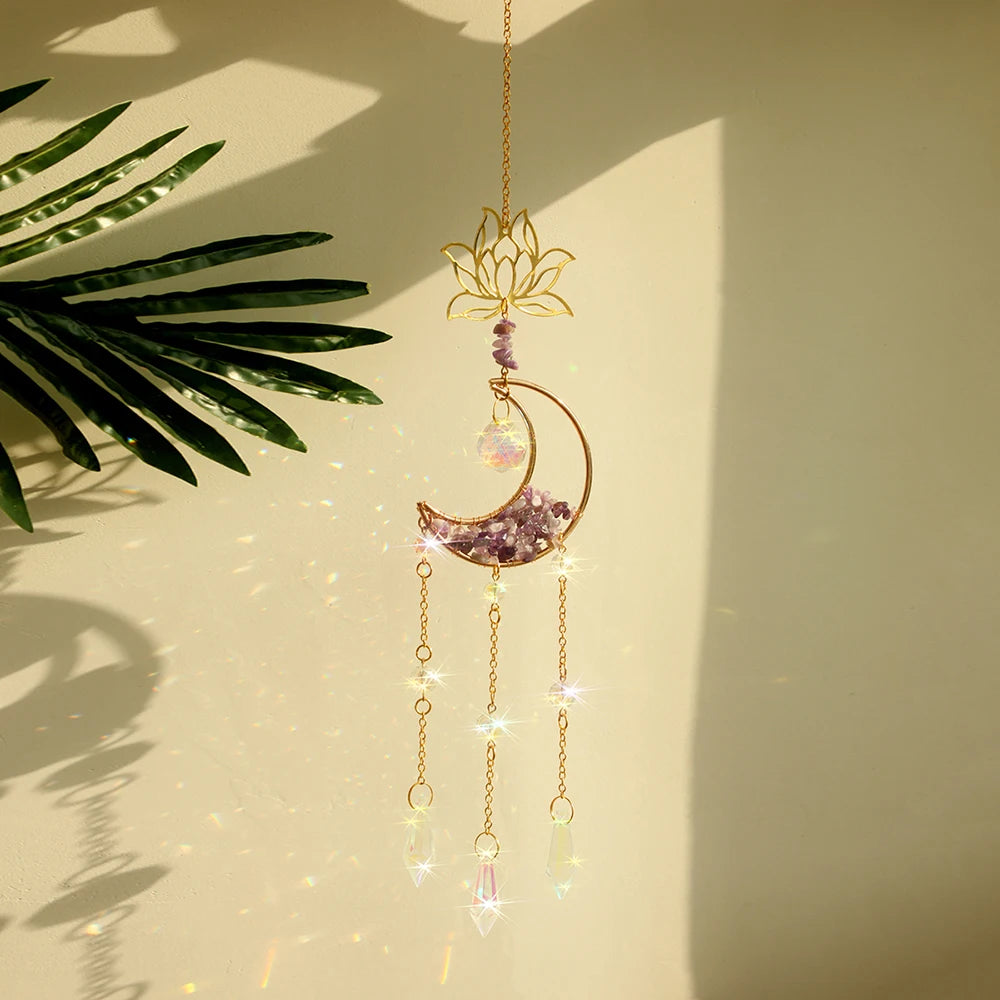 Crystal Moon Wind Chimes