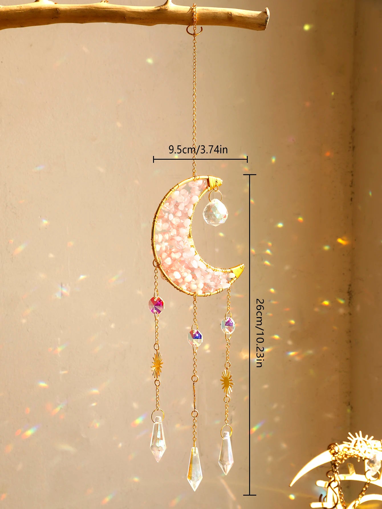 Crystal Moon Wind Chimes