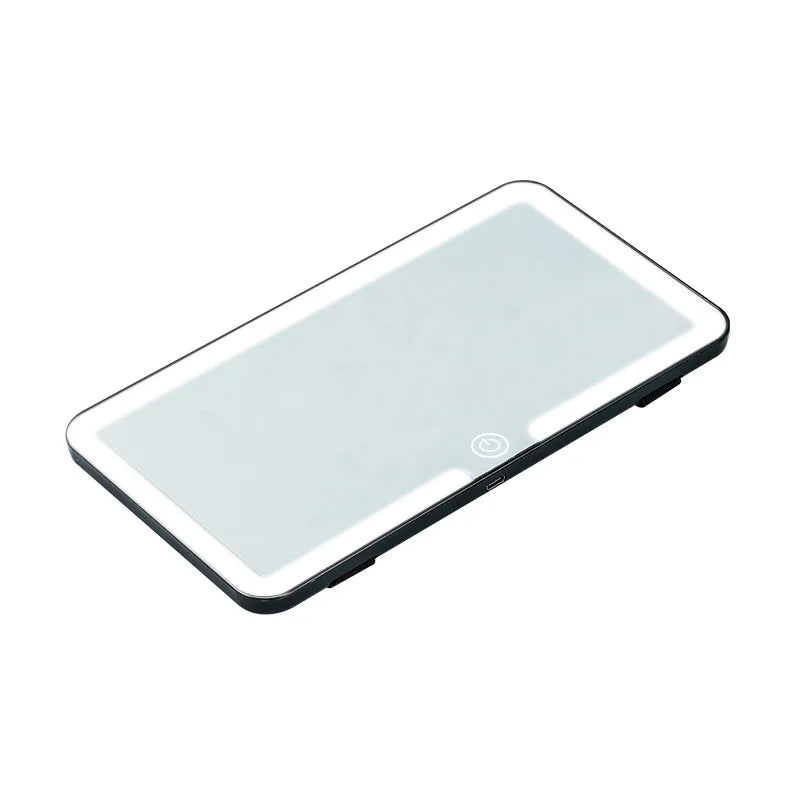 Rechargeable Car Mirror For Sun Visor Plate LED