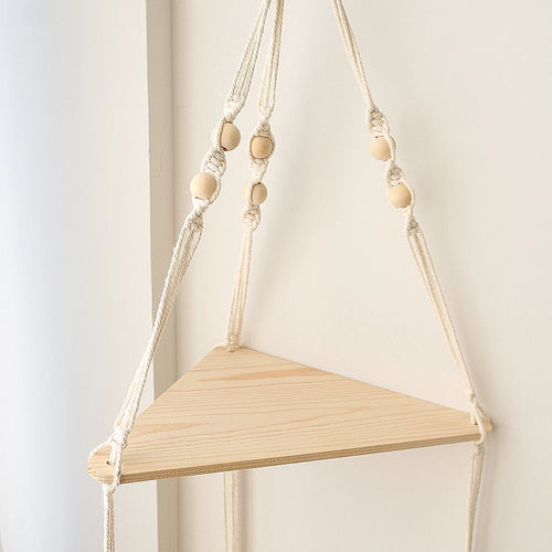 1/2/3-tier Floating Triangle Wall Shelf