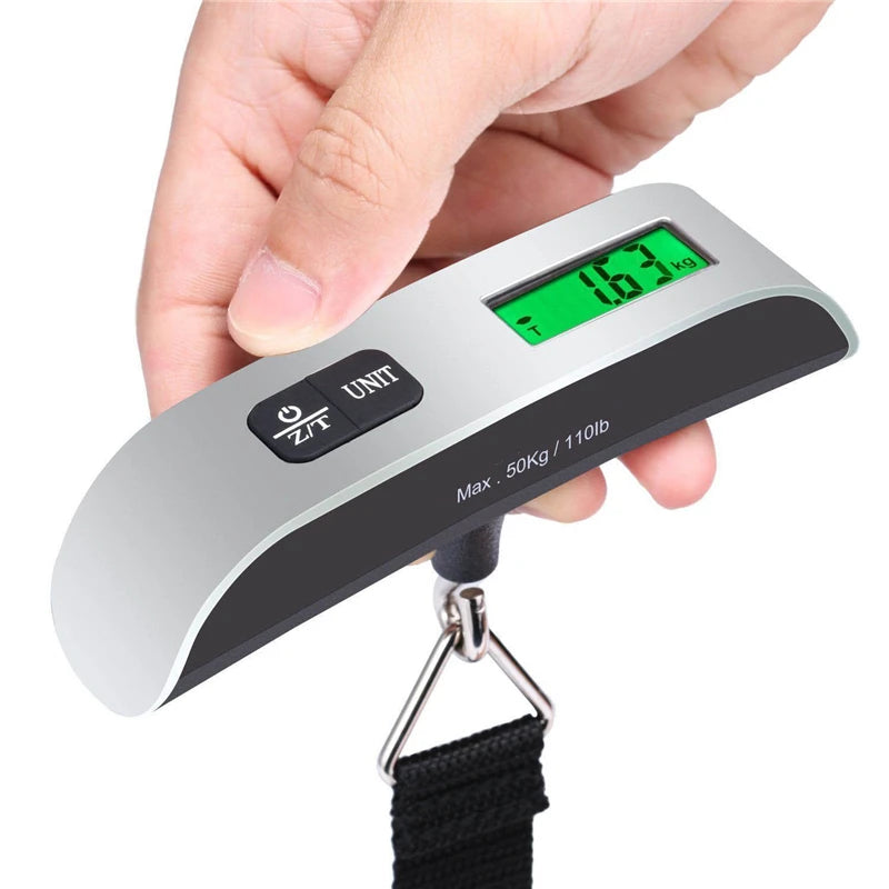 Portable Scale Digital LCD Display 110lb/50kg Electronic Luggage Weight Balance Tool