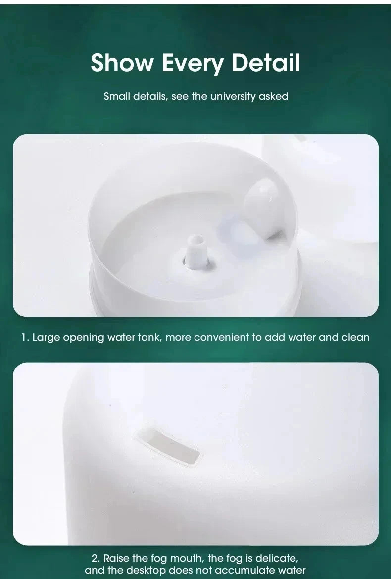 500ML Mini LED Humidifier Aroma Diffuser, Essential Oil Diffuser