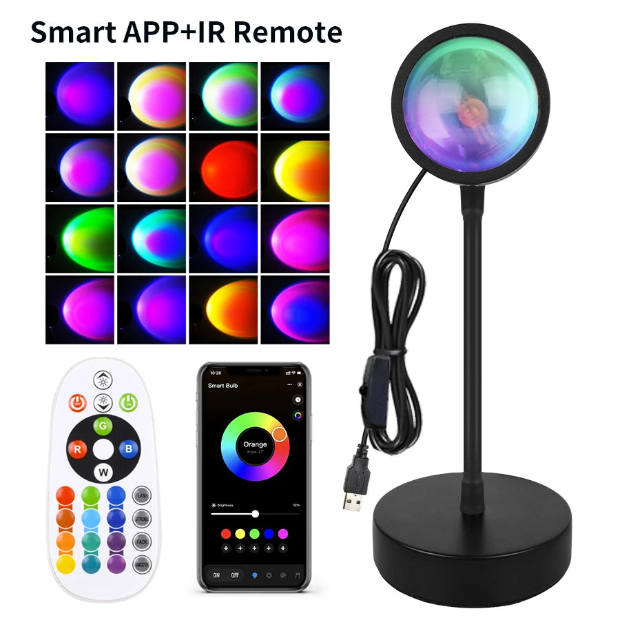 USB Smart Sunset Lamp