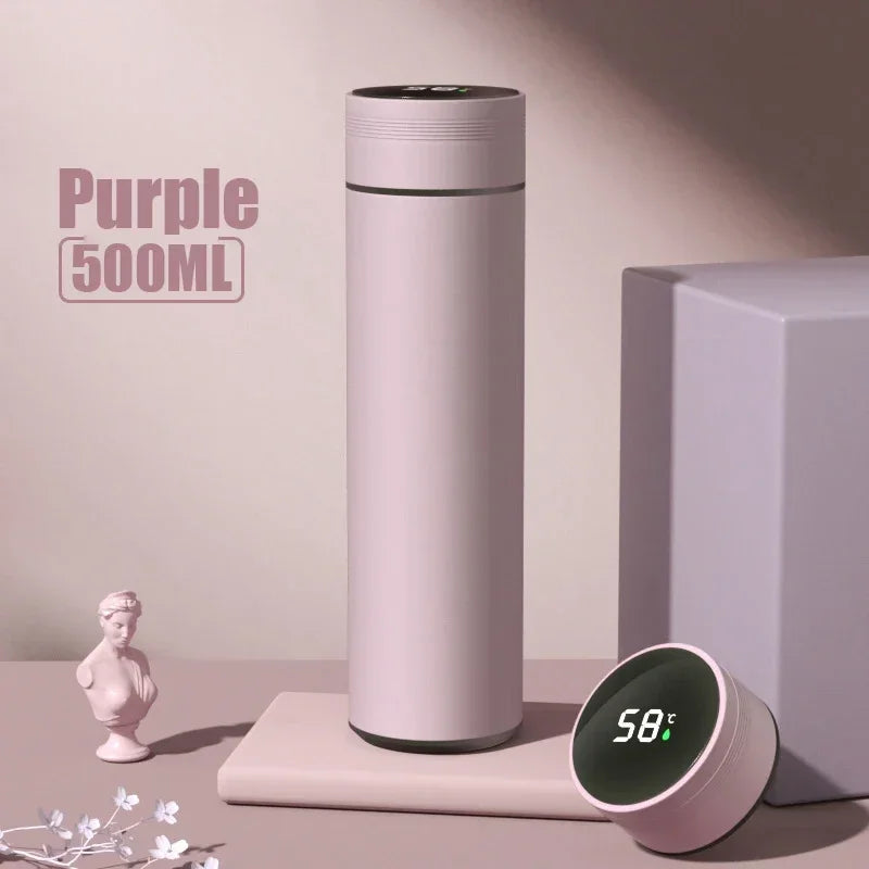 500ML Temperature Display Thermos Cup Stainless Stee