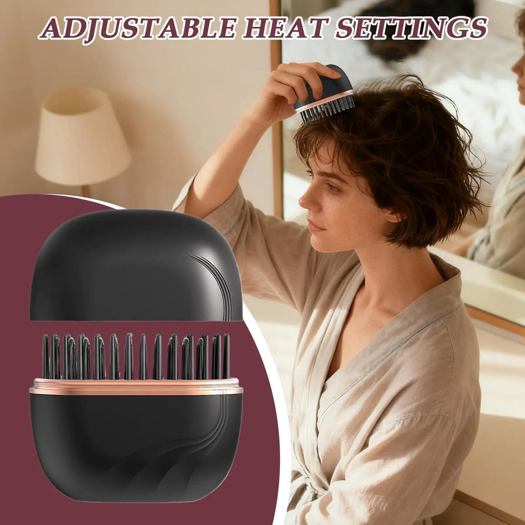 Portable Mini Straightener Rechargeable Brush USB Charging