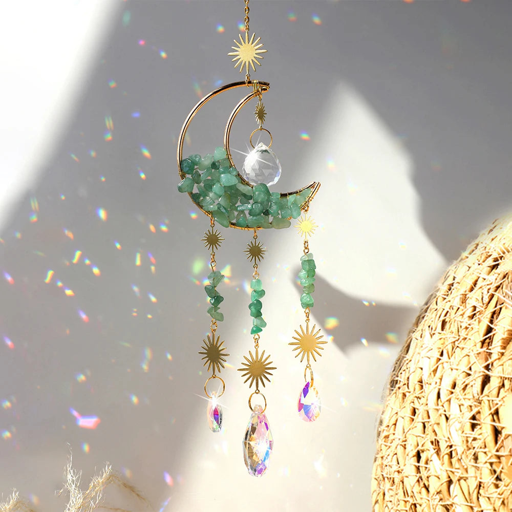 Crystal Moon Wind Chimes