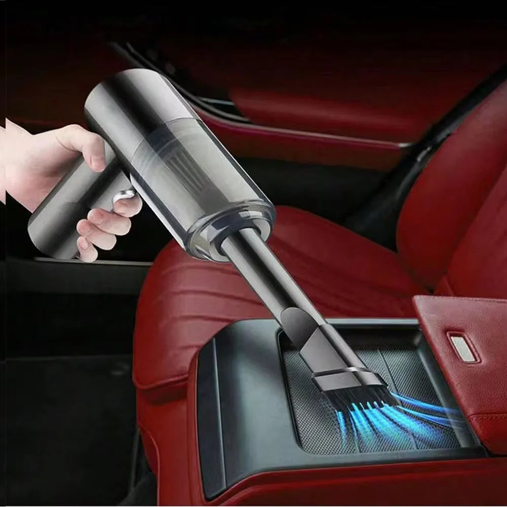 Portable Cordless Handheld Car Vacuum Cleaner Dual Use Blowing & Suction with Multi-Nozzles