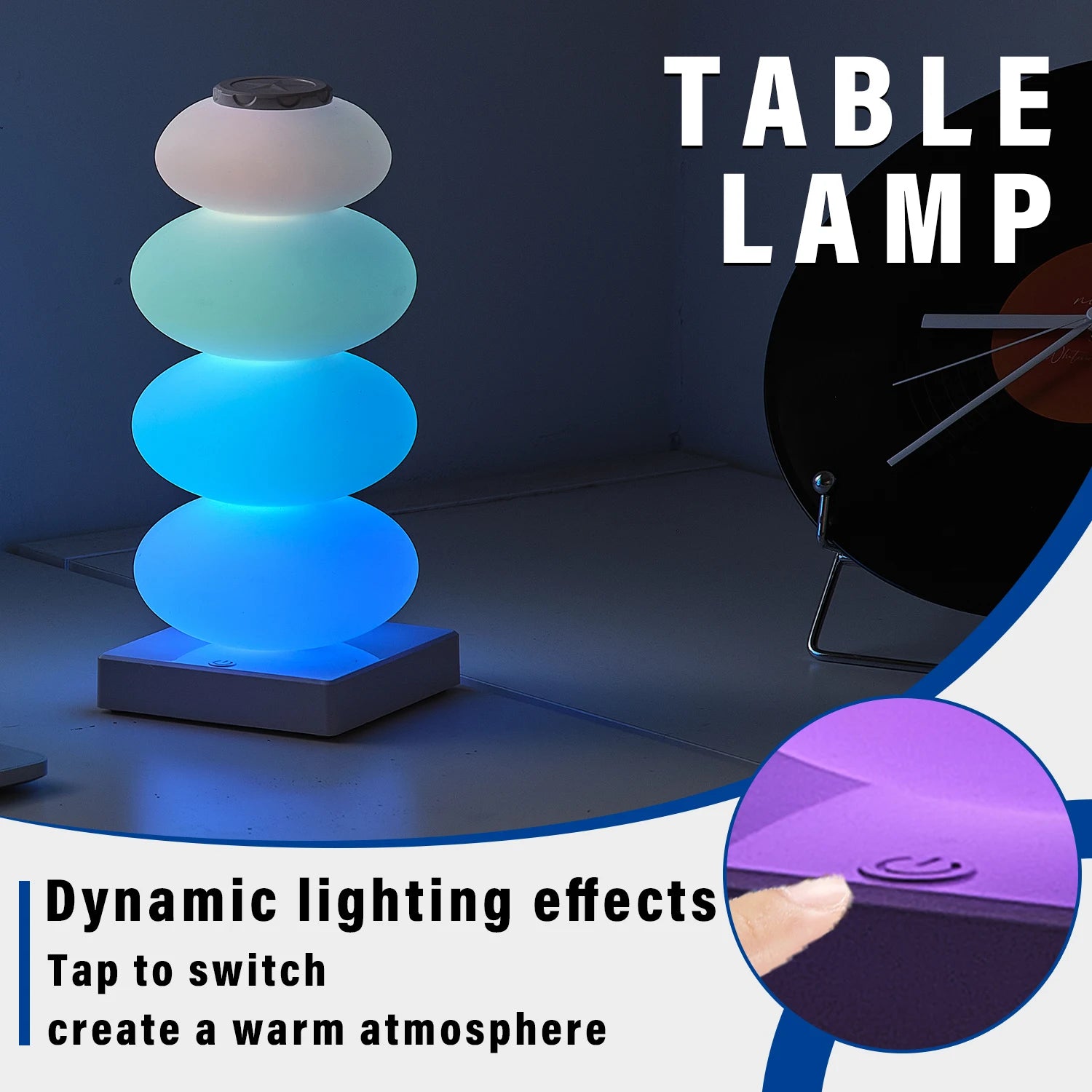 Mood light bedroom table lamp DIY 16 color changing table lamp