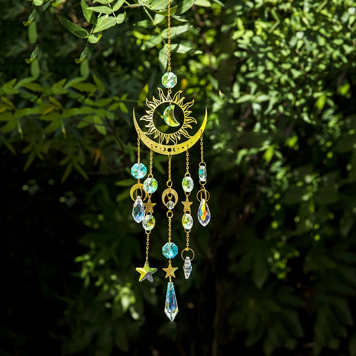 1pc star moon wind chime pendant