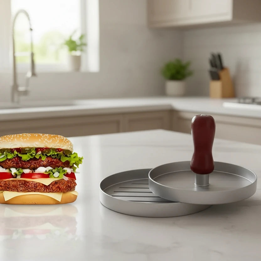 1PC Non-Stick Burger Press Metal Patty Maker