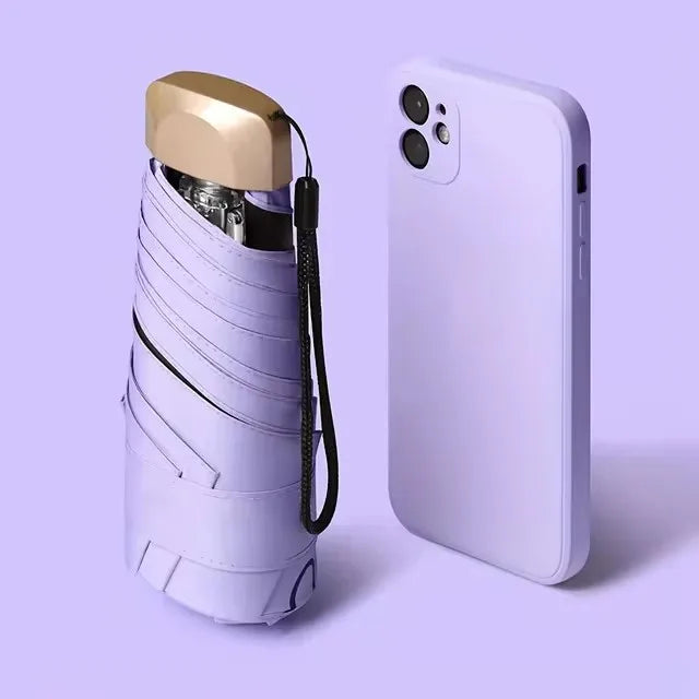Mini Sun/Rain Umbrella Folding UV Ultraviolet Protection