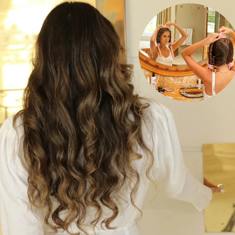 1-2 Set Heatless Curling Rod For Heatless Curls Headband