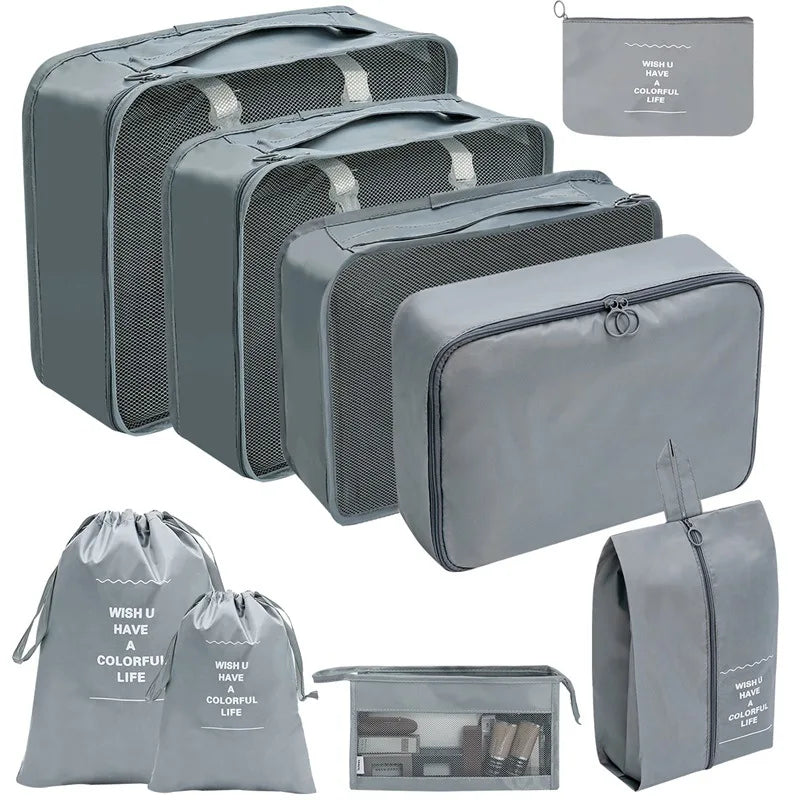 7/8/9/10 Pcs Set Travel Organizer Storage Bags