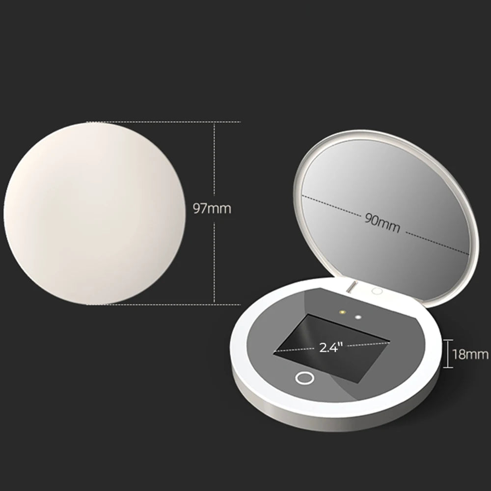 Smart Sunscreen Led Light Portable Makeup Mirror Uv Camera