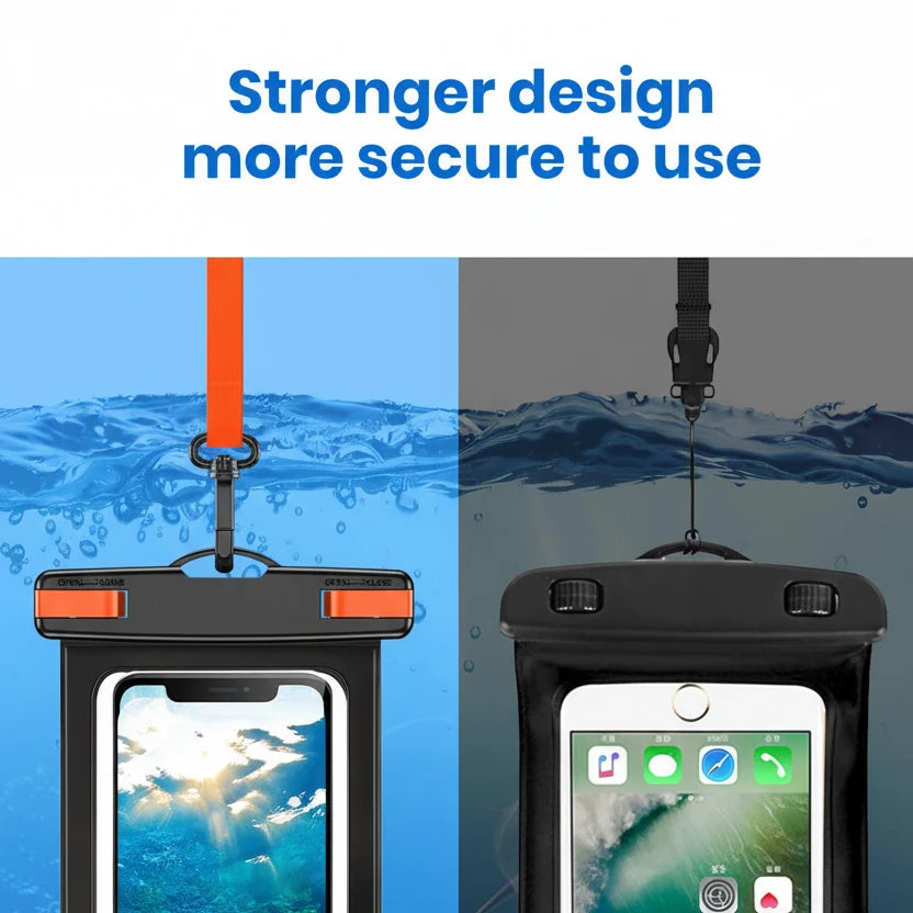 Waterproof Phone Pouch, Universal IPX8 Waterproof Phone Case with Lanyard for iPhone & Samsung Up to 7.0 inch