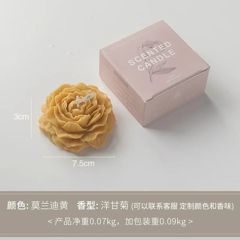 3D Peony Aromatic Candle Creative Flower Aromatherapy
