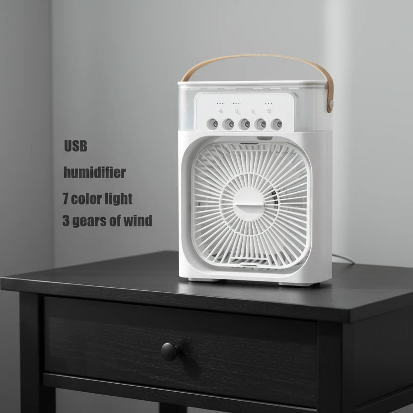 New 3 In 1 LED Fan Humidifier/Air Conditioner