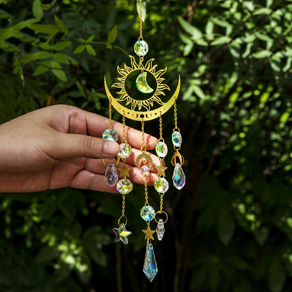 1pc star moon wind chime pendant