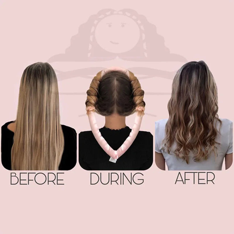 1-2 Set Heatless Curling Rod For Heatless Curls Headband