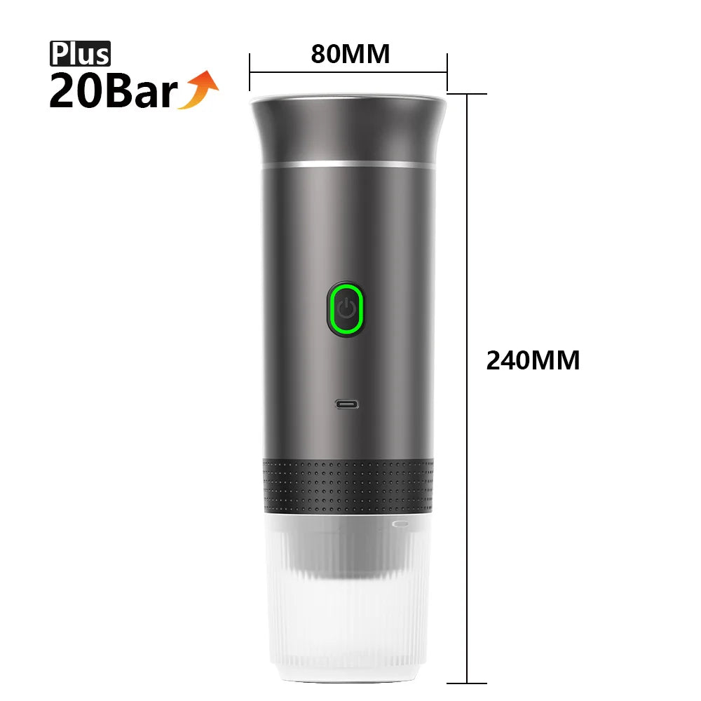 Wireless Electric Portable Espresso Coffee Machine for Car & Camping