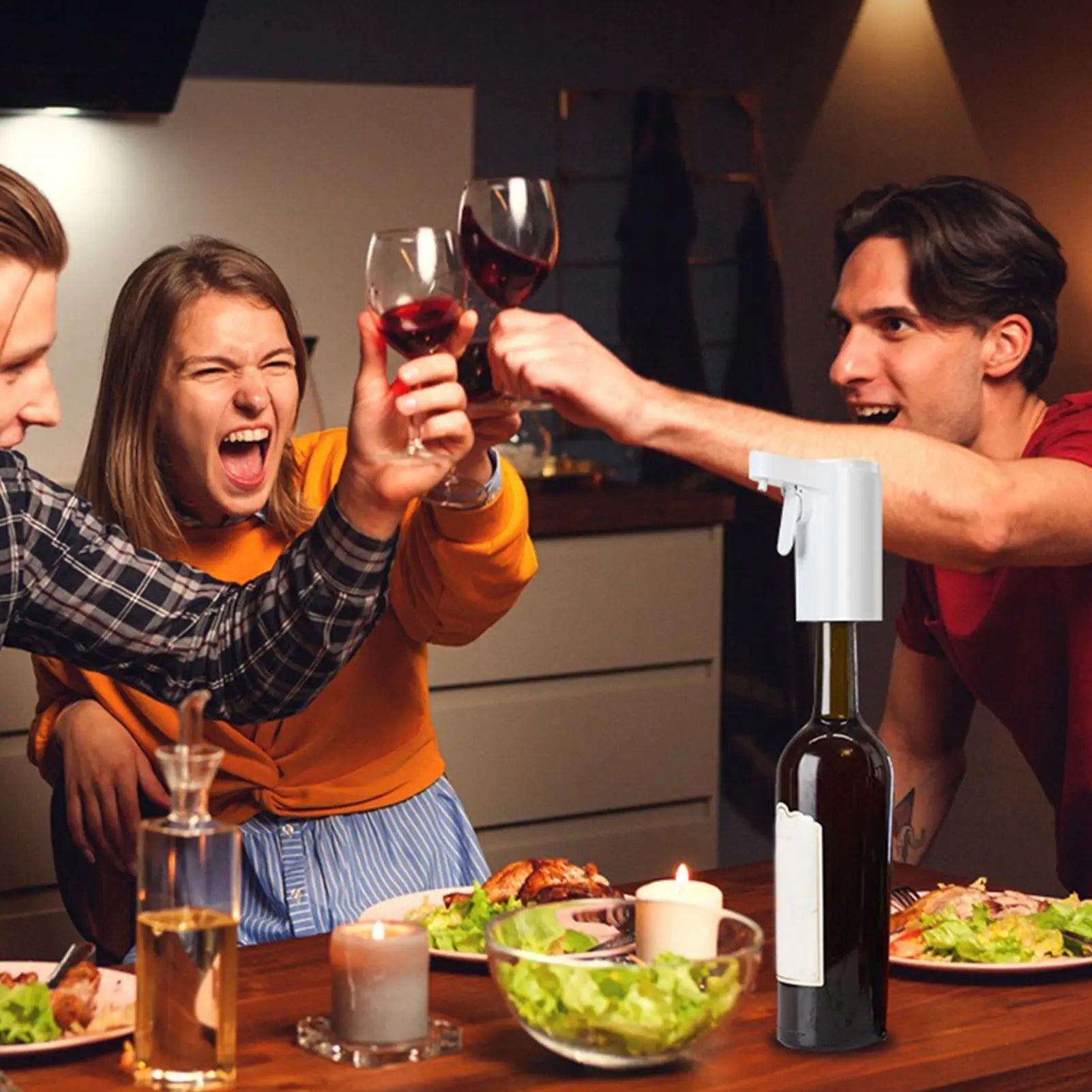 Automatic Smart Sensor Wine Dispenser Wine Pump 4 Modes Touch Screen