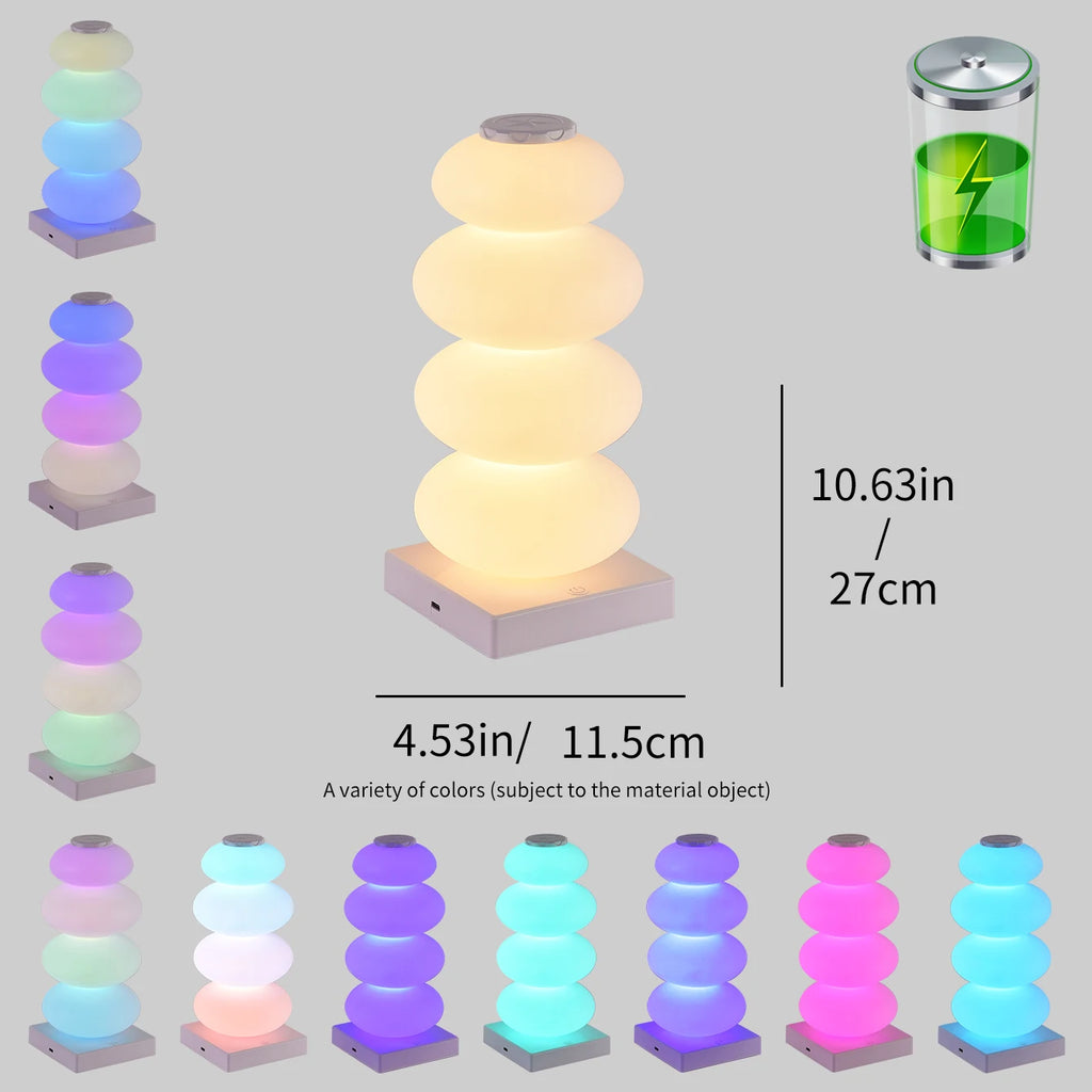 Mood light bedroom table lamp DIY 16 color changing table lamp
