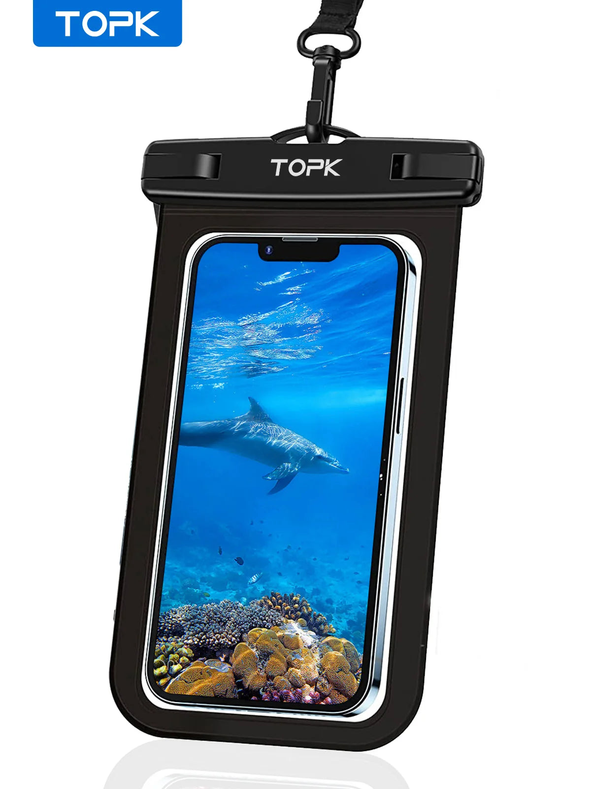 Waterproof Phone Pouch, Universal IPX8 Waterproof Phone Case with Lanyard for iPhone & Samsung Up to 7.0 inch