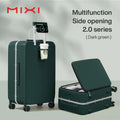 Aluminum Frame Suitcase Carry On with USB Port Cup and Phone Holder