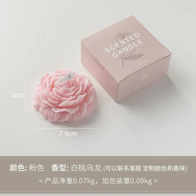 3D Peony Aromatic Candle Creative Flower Aromatherapy