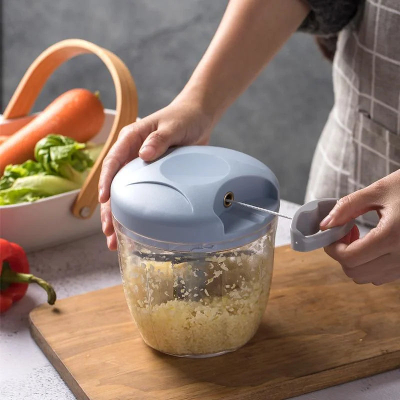 500/900ML Manual Meat Mincer Garlic, Vegetable, & Onion Cutter