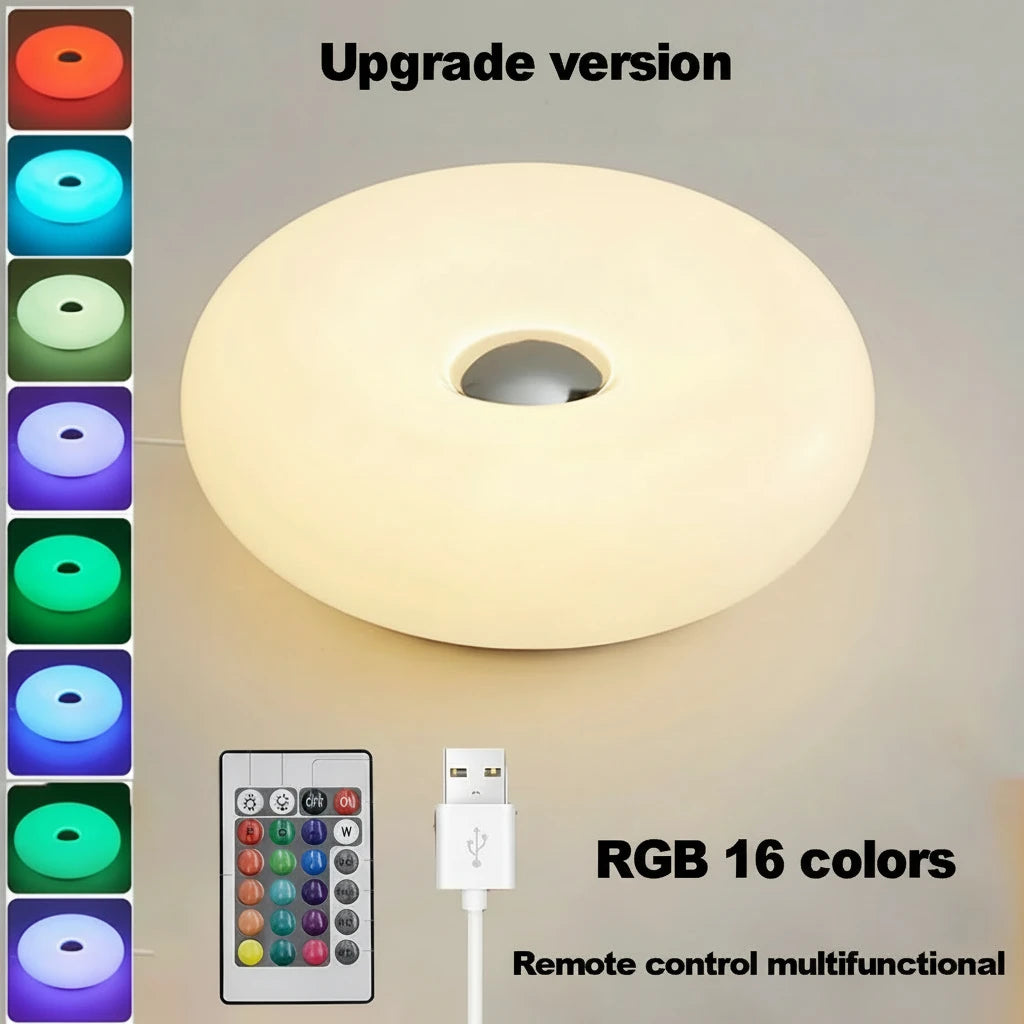Bauhaus table lamp USB plug bedroom bedside lamp (Not glass）