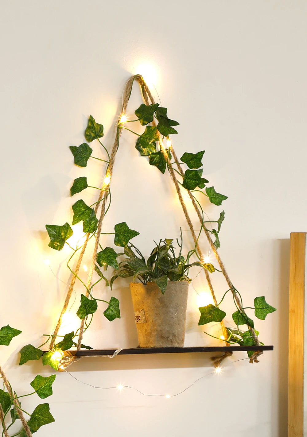 Macrame Wall Hanging Floating Shelf Boho