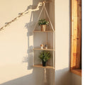 1/2/3-tier Floating Triangle Wall Shelf