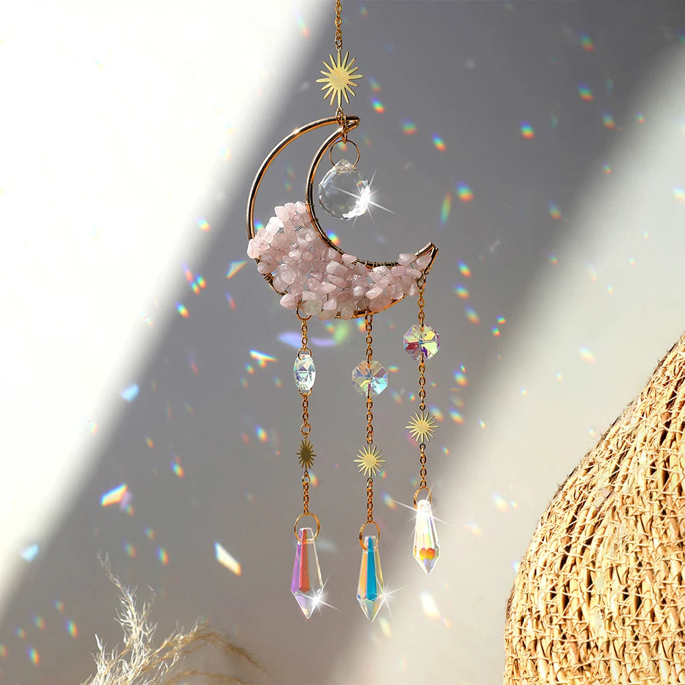 Crystal Moon Wind Chimes