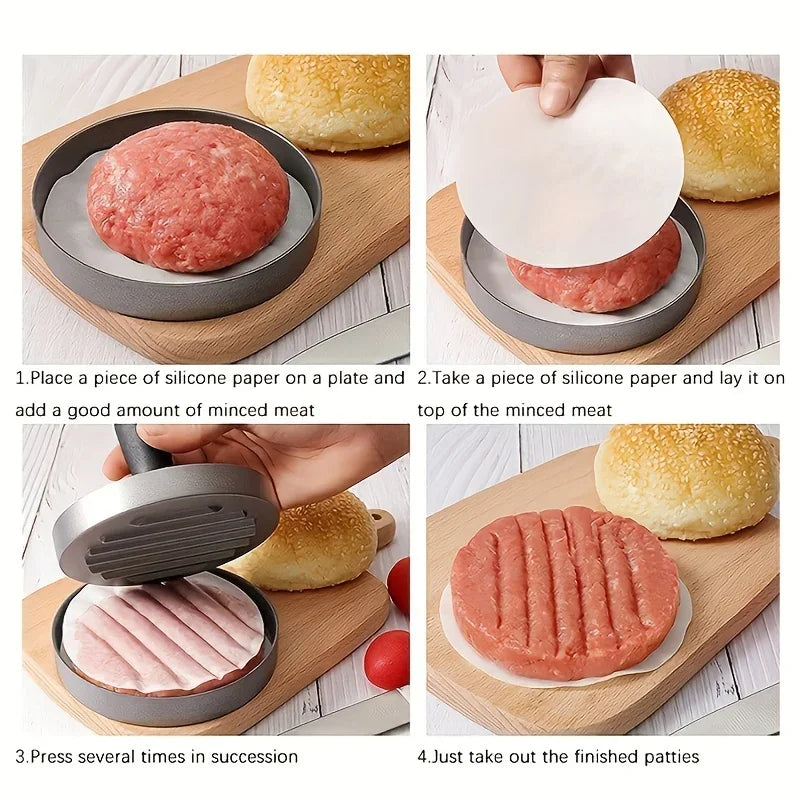 1PC Non-Stick Burger Press Metal Patty Maker