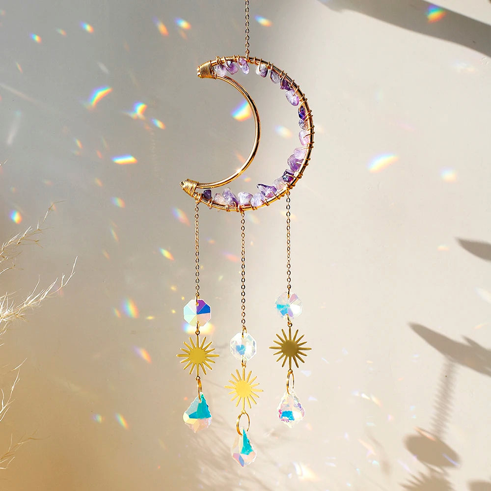 Crystal Moon Wind Chimes
