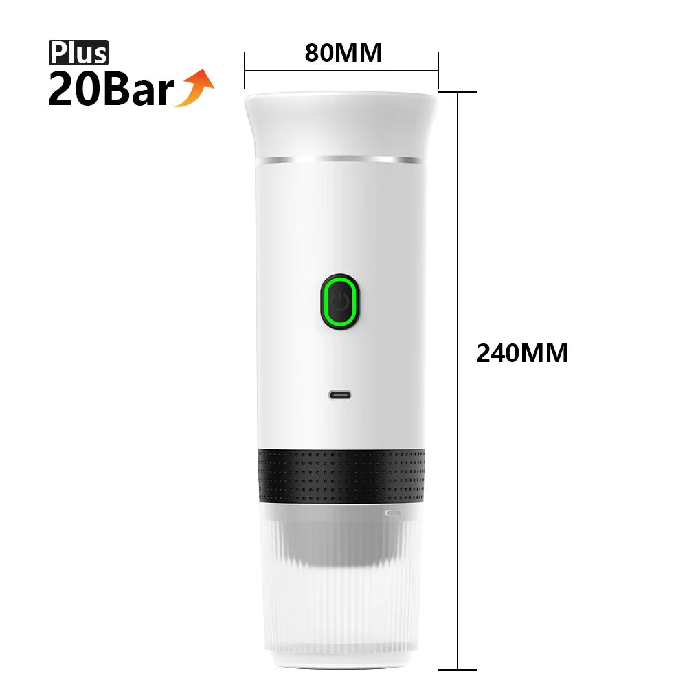 Wireless Electric Portable Espresso Coffee Machine for Car & Camping