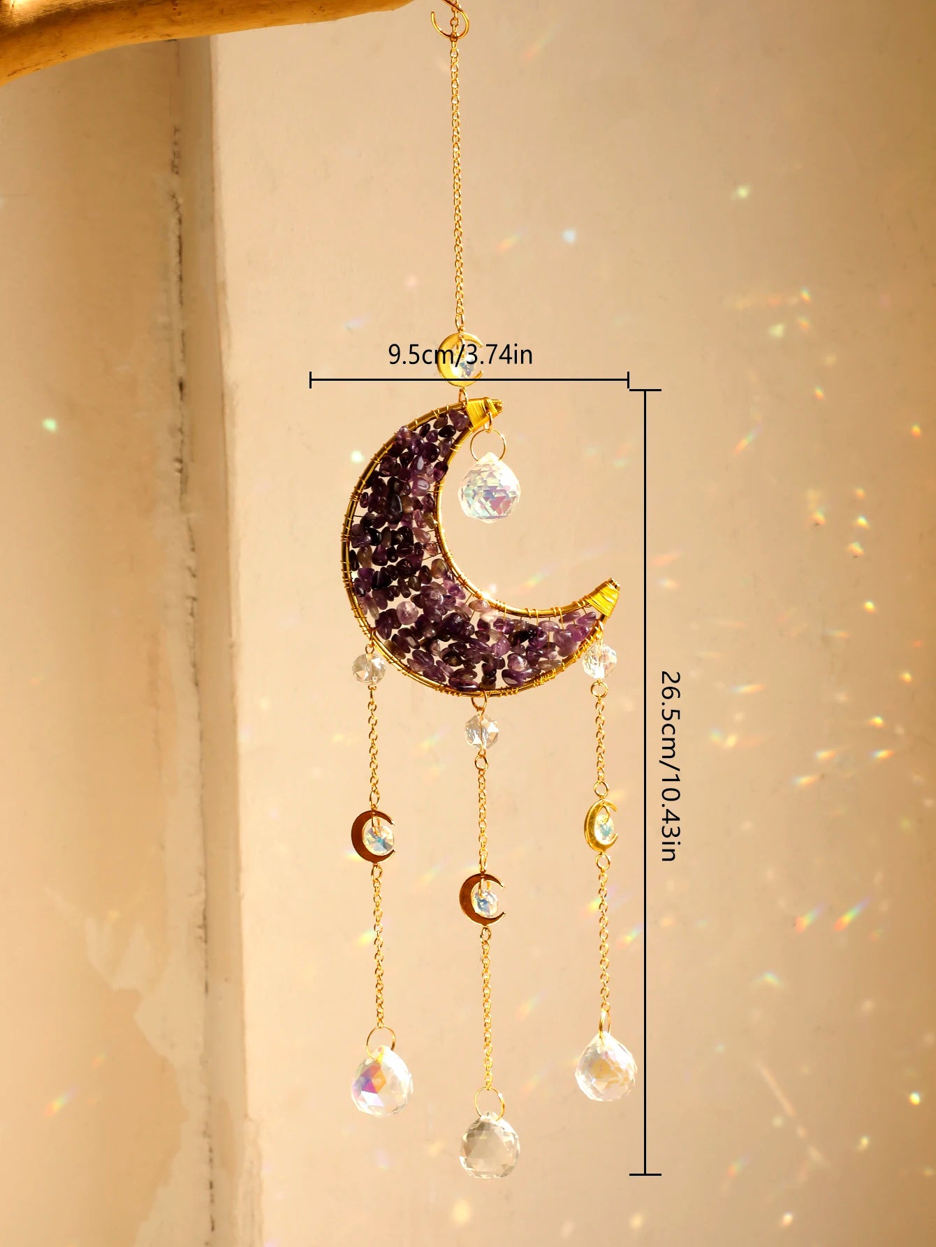 Crystal Moon Wind Chimes