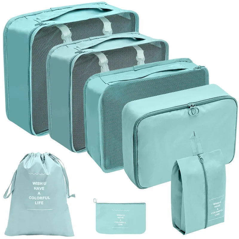 7/8/9/10 Pcs Set Travel Organizer Storage Bags