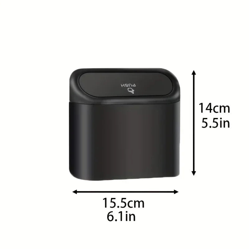 Car Trash Can (with Lid) Contains 60 (300) Garbage Bags, Leak-proof Mini Car Accessories