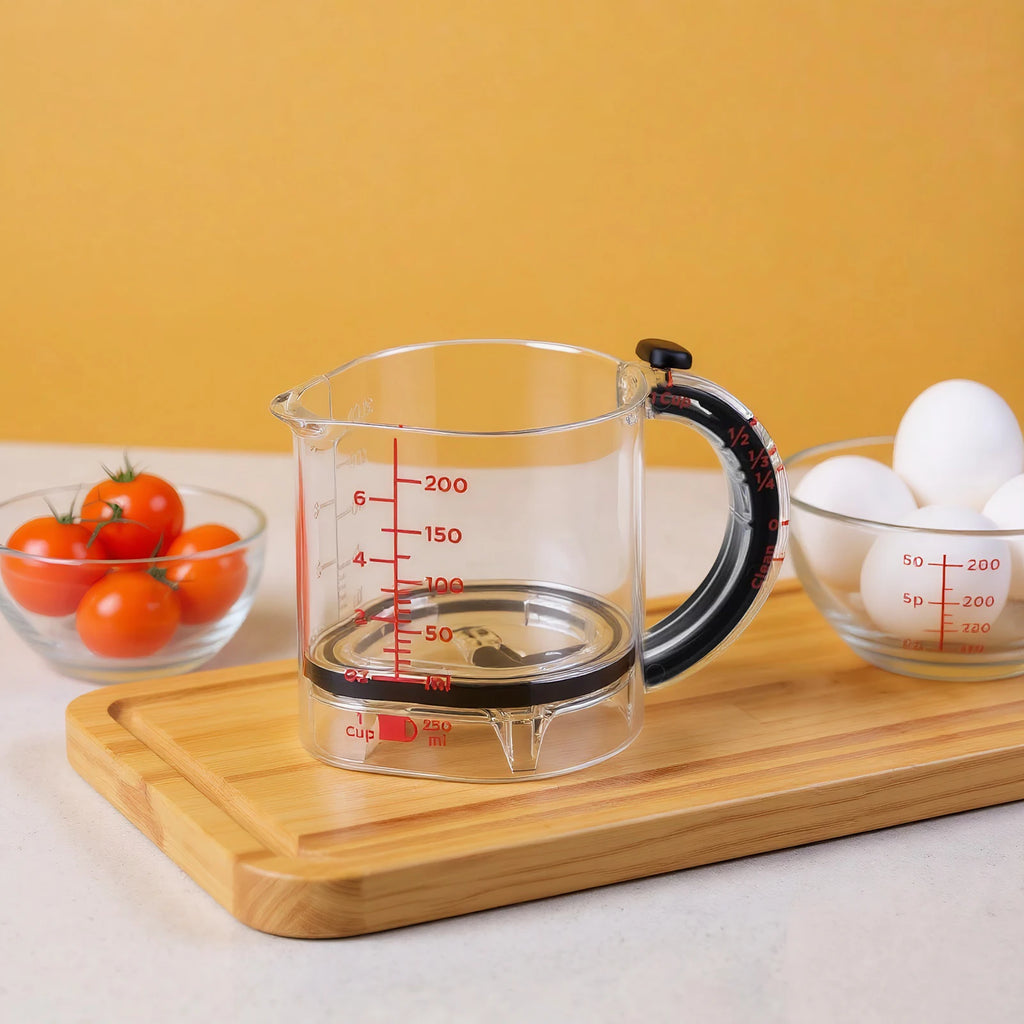 4 in 1 Adjustable Measuring Cup with Scraper-Style Seal Base