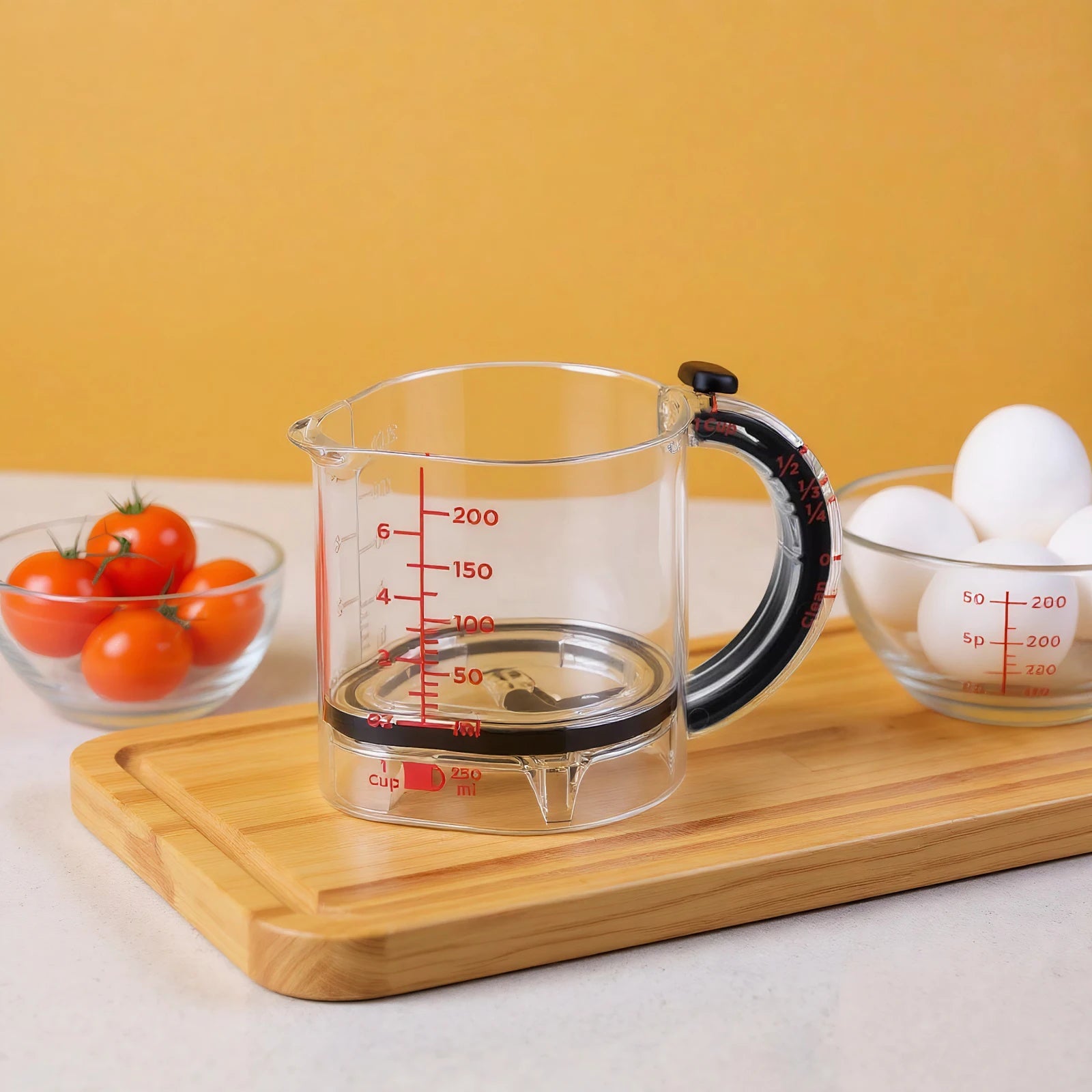 4 in 1 Adjustable Measuring Cup with Scraper-Style Seal Base