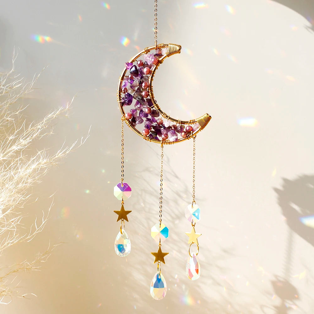 Crystal Moon Wind Chimes