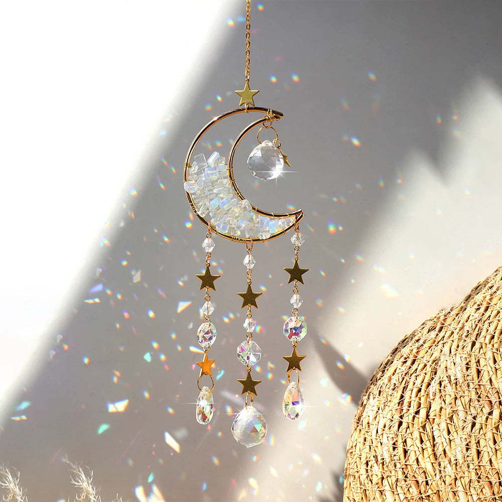 Crystal Moon Wind Chimes