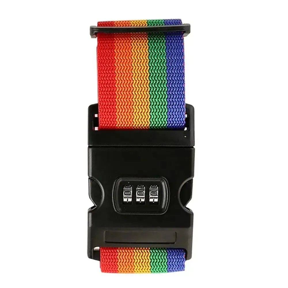Adjustable Luggage Security Lock Belts Strong Elastic Extra Safety
