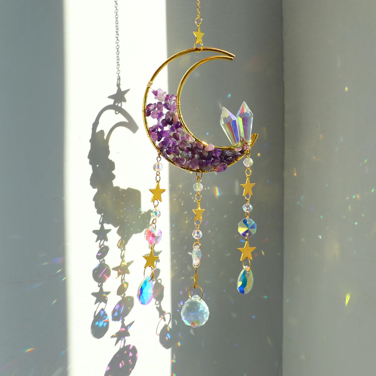 Crystal Moon Wind Chimes
