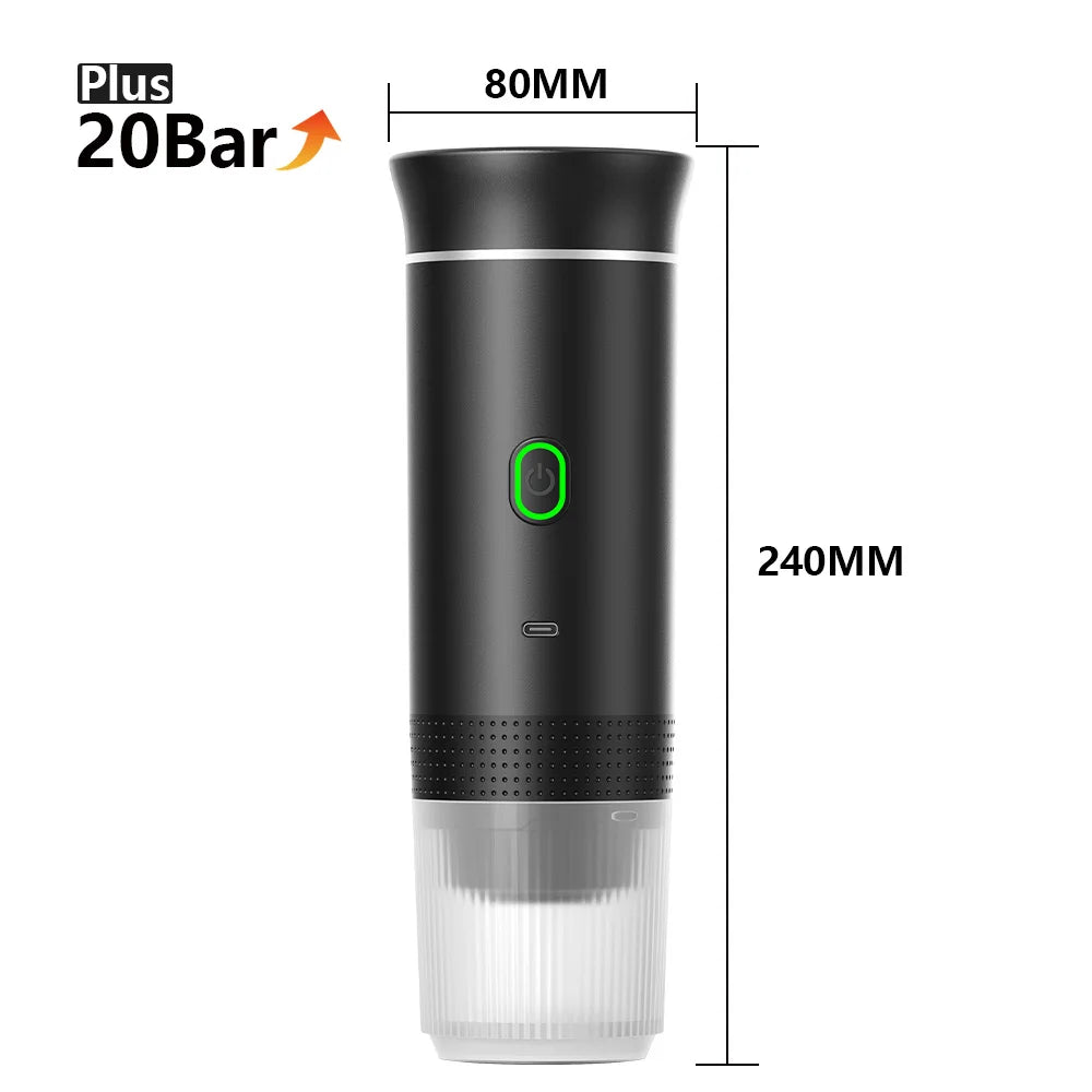 Wireless Electric Portable Espresso Coffee Machine for Car & Camping