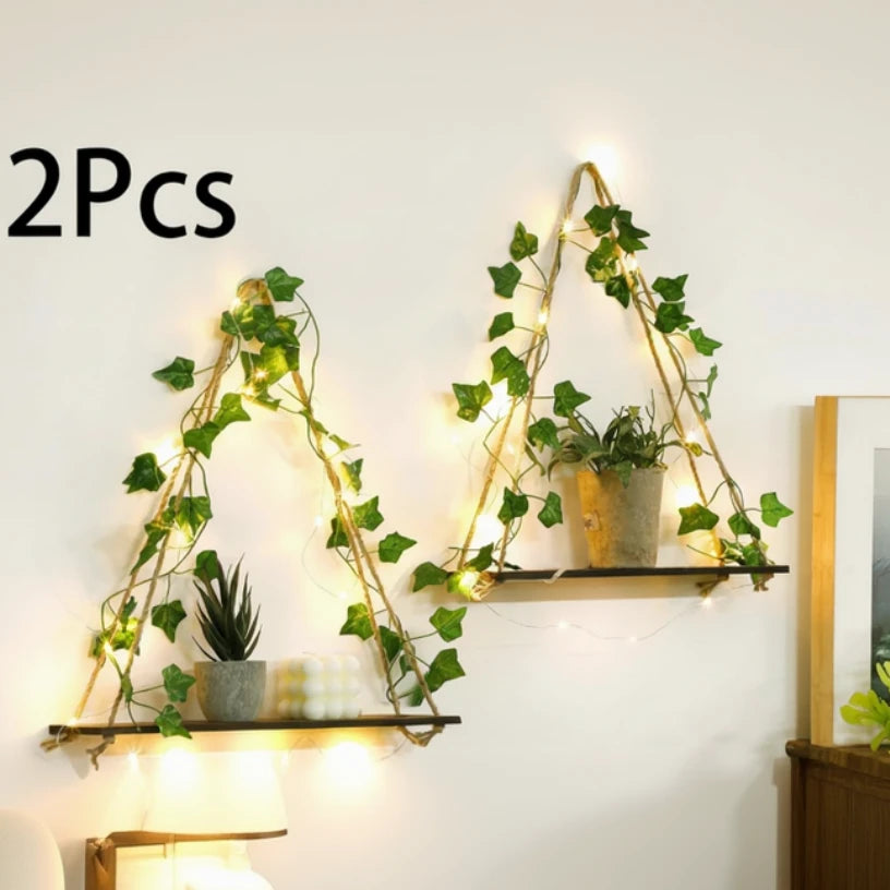 Macrame Wall Hanging Floating Shelf Boho